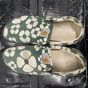 carhatt flower green shoes, size 41 euro 8 usa men